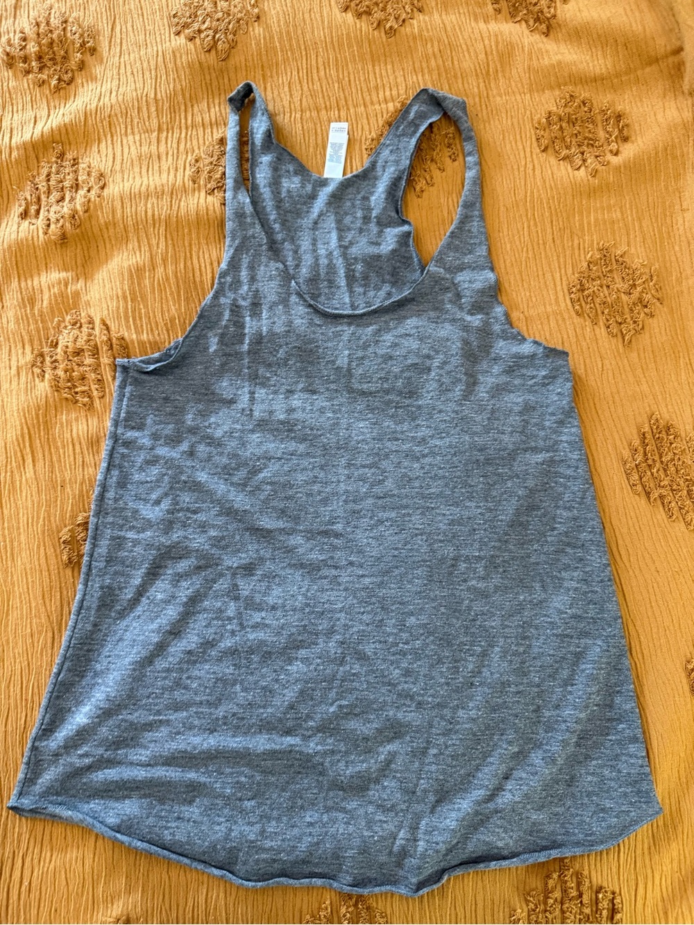 American Apparel Heather Gray Racerback Tank size Medium NWOT